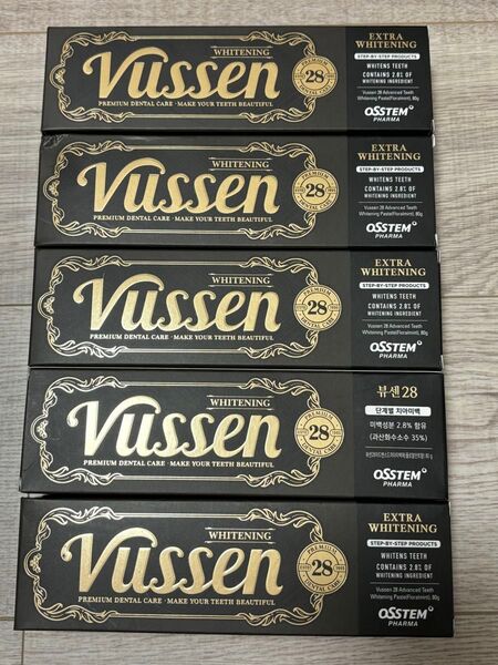 Vussen28 ホワイトニング歯磨き粉 5本
