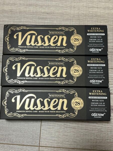 Vusen28 ホワイトニング歯磨き粉 80g×3本
