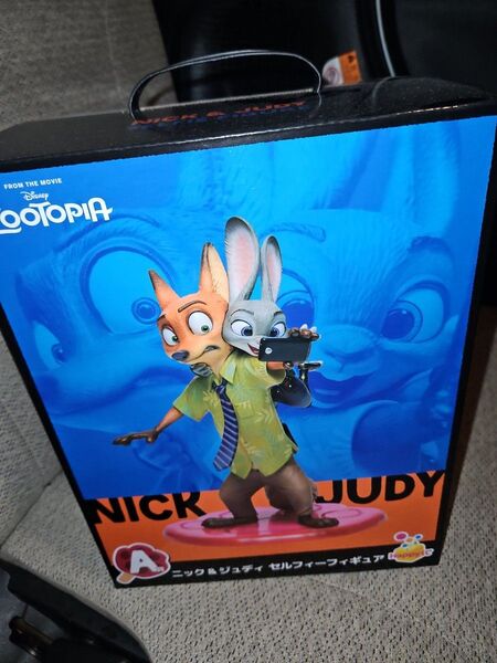 ズートピア ニックアンドジュディセルフィフィギュア Happy くじA賞