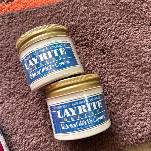 LAYRITE レイライト ポマード 水性 バーバー ナチュラルマット 2個セット