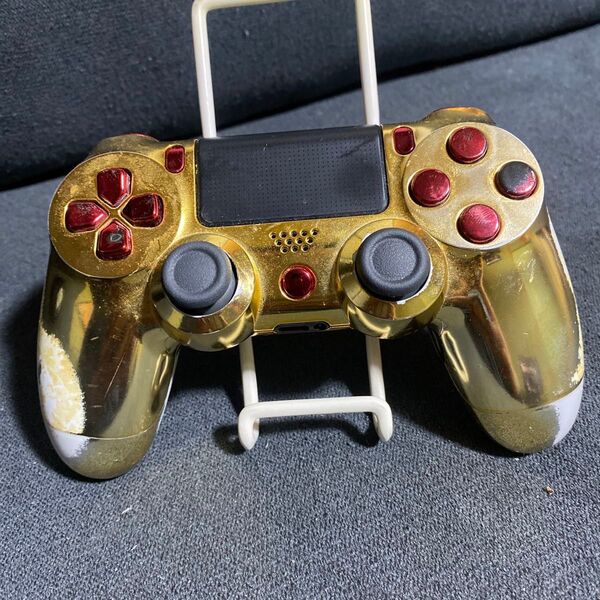 PS4 カスタムコントローラー ゴールド×レッド