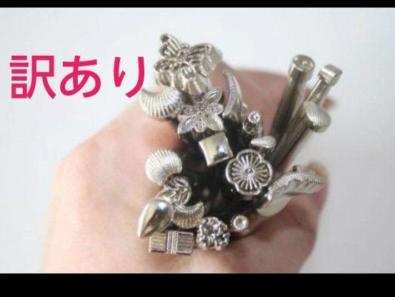 訳ありカービング用の図柄・絵柄の刻印棒19点セット