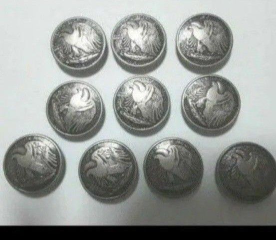 アンティーク風ねじ式 イーグルコンチョ10個セット
