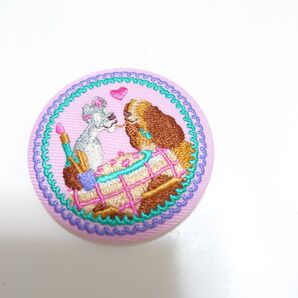 ディズニー 刺繍缶バッチ