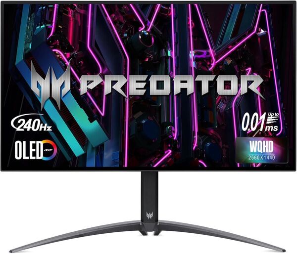 acer 26.5インチ OLED 240Hz WQHD ゲーミングモニタ