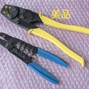 【美品】HOZAN 圧着ペンチ リングスリーブ用 P-77 & VVFストリッパ P-958【ともに2024年購入品】