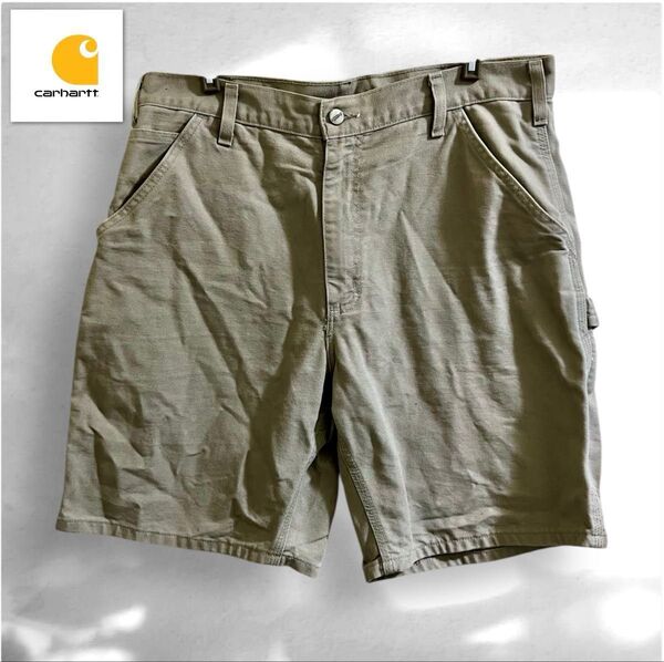 90's carhartt ペインターパンツ ショートパンツ ハーフパンツ カーハート 短パン XL カーハート ビンテージ