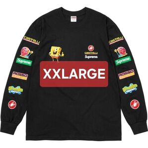 Supreme SpongeBob SquarePants Castelli Racing L/S Tee ブラック XXL