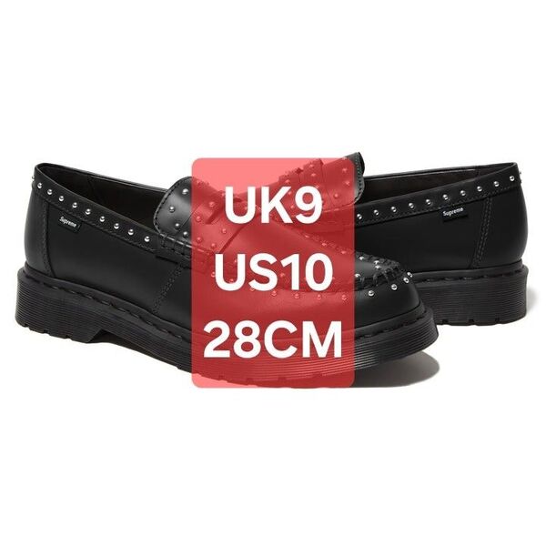 Supreme Dr. Martens Studded Penton Loafer シュプリーム マーチン US10 28CM