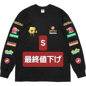 Supreme SpongeBob SquarePants Castelli Racing L/S Tee スポンジボブ ブラック