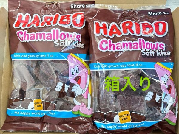 【箱に入れて発送】HARIBO ハリボー チョコマシュマロ 大容量200g 2袋セットChamallows soft kiss