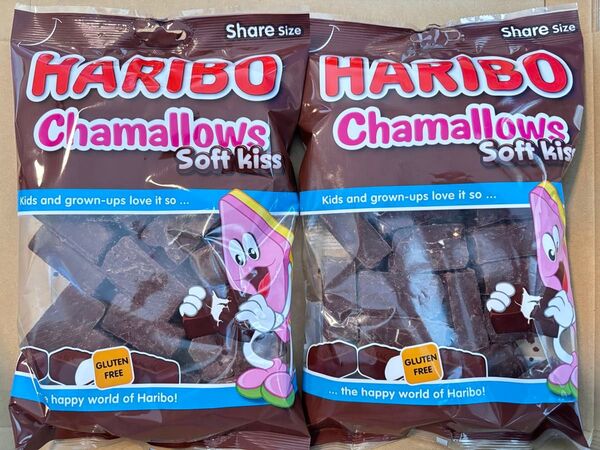 【箱に入れて発送】HARIBO ハリボー チョコマシュマロ 大容量200g 2袋セットChamallows soft kiss