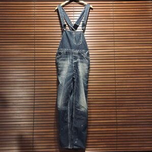 Rivet&Blue / リベットアンドブルー ヒッコリー オーバーオール