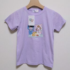 新品タグ付ちろぴの 130cm 半袖Tシャツ ラベンダー