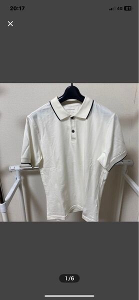 BANANA REPUBLIC ポロシャツ メンズ オフホワイト