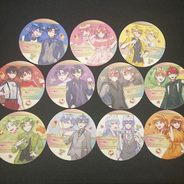 カラフルピーチ 全11種コンプセット ぷぴぱコースター アニメイトカフェ