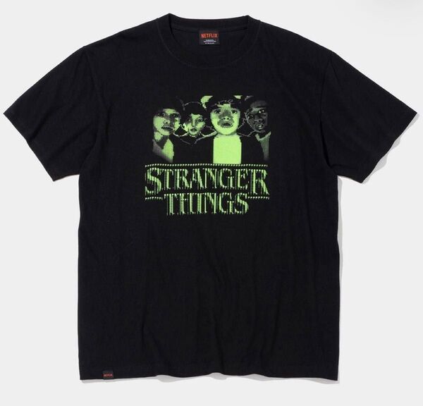 新品未使用ストレンジャーシングスTシャツ XL 黒ネットフリックス