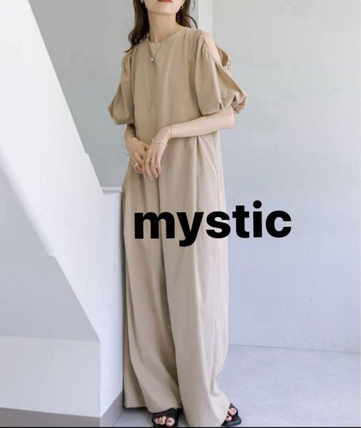 新品☆タグ付き☆mysticショルダースリットオールインワン