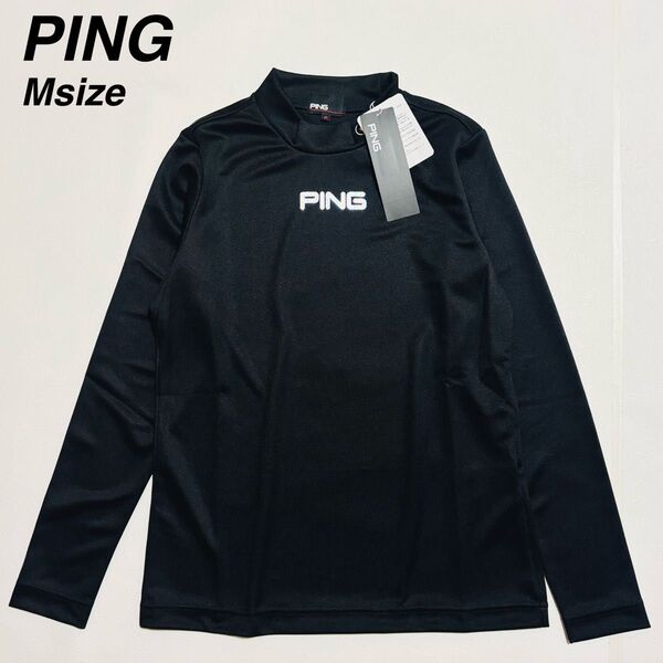【新品】PING ピン ゴルフウェア 長袖シャツ レディースM 黒