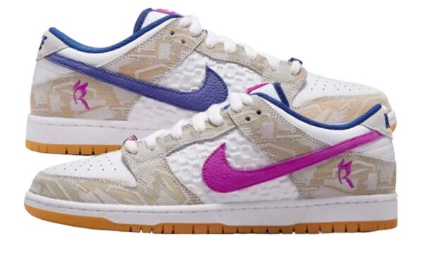 Rayssa Leal Nike SB Dunk Low PRM "Pure Platinum and Vivid Purple