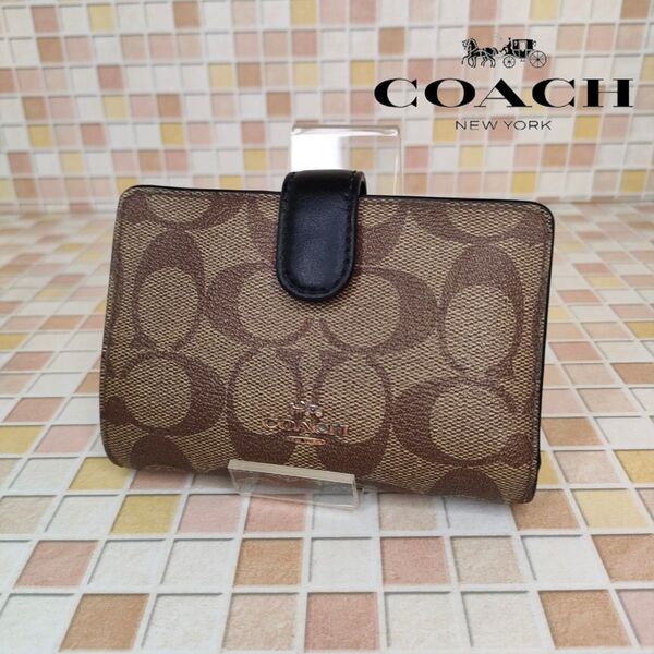 A12 COACH コーチ シグネチャー 二つ折り財布