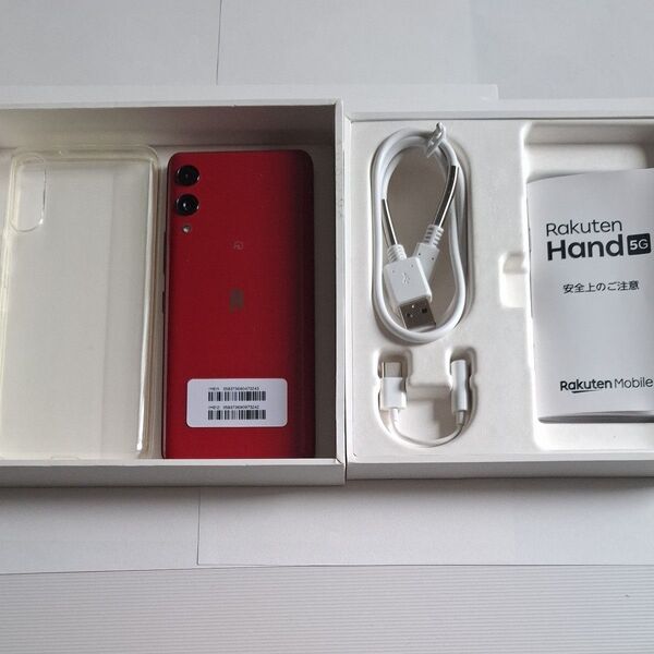 美品 Rakuten Hand 5G レッド 128GBタイプ esim専用機