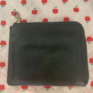 ミニ財布 グリーン レザー