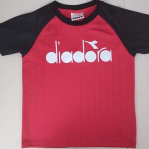 【新品】DIADORA 半袖Tシャツ サイズ140 Diadora ディアドラ テニス Tシャツ キッズ スポーツ 赤 140