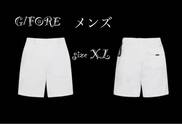 新品未使用☆新作☆G/FOREジーフォア メンズハーフパンツsizeXLホワイト