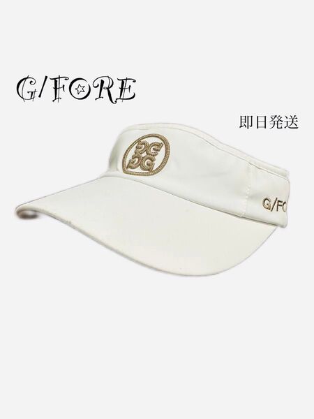 G/FORE ジーフォア レディースサンバイザー ホワイト