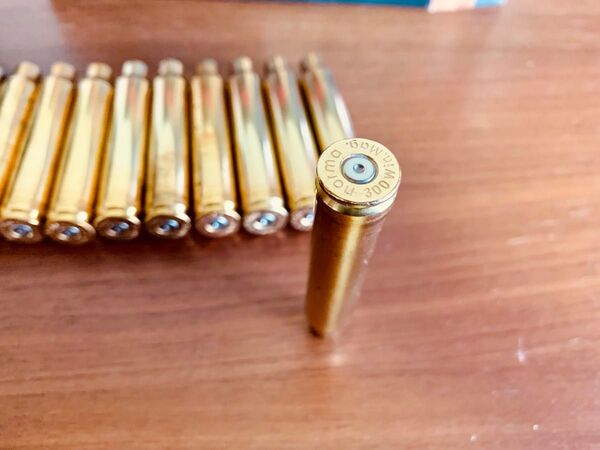 雷管穴あけ 安全加工済み ダミーカート 300Win mag 20発
