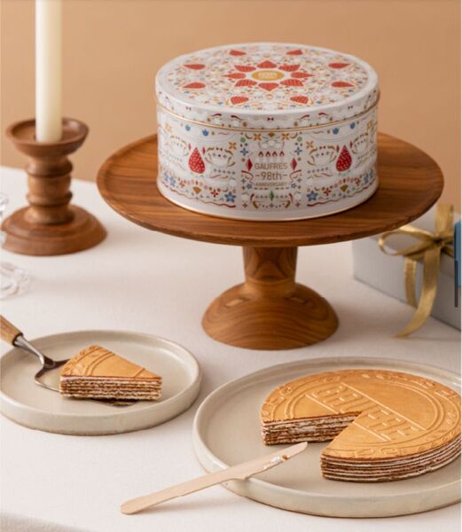 レア 完売品 風月堂 ゴーフル 98th ANNIVERSARY缶 2個 包装、紙袋付