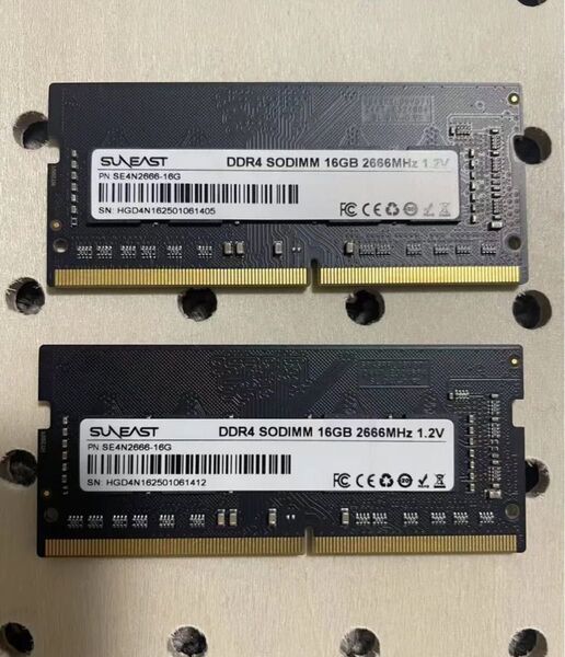 DDR4 32GB 16GB*2枚 DDR4-2666 SO-DIMM ノートPC用メモリ メモリ 送料無料