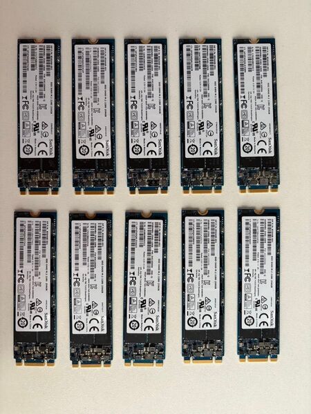 M.2 SSD 256GB 10枚セット 動作確認済