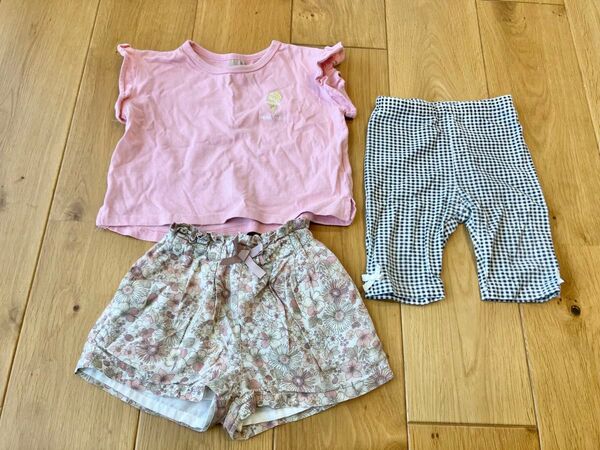 プティマイン Tシャツ ショートパンツ 7分丈
