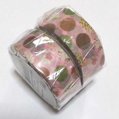 カモ井 mt マスキングテープ 百年百円市 まめまめ柄 トリュフチョコドット 2本
