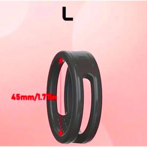 メンズ アクセサリー コックリング ペニスリング ダブル Oリング 陰嚢ロックリング シリコン製 内径45mm