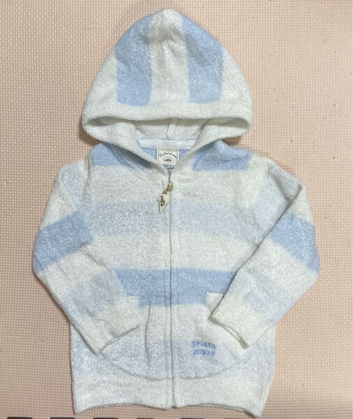 ジェラートピケ パーカー キッズ 子供服 ベビー服 ジップアップパーカー フード付きパーカー