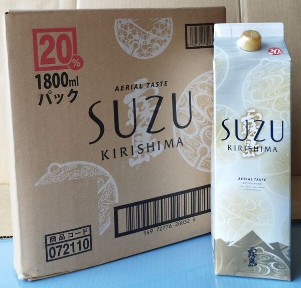 【宮崎県内限定商品】霧島SUZU(20度)1800ml×6本です。 芋焼酎。