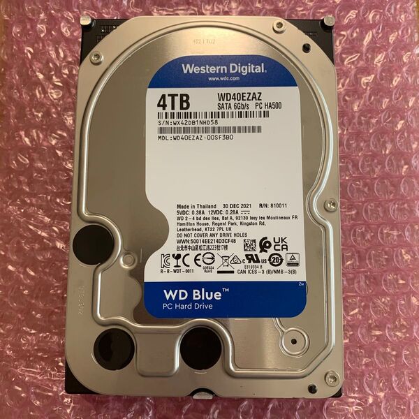 50時間 Western Digital WD40EZAZ 4TB