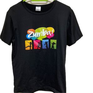 Zumba Tシャツ Mサイズ ブラック フィットネス ダンス