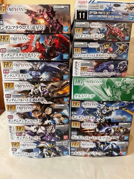 機動戦士ガンダム 鉄血のオルフェンズ関連 15種類セット 内袋未開封未組み立て