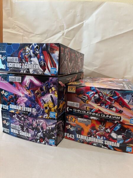 ガンダムビルドファイターズトライ関連 5種類セット 内袋未開封未組立