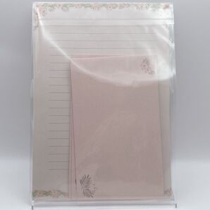 便箋と封筒のセット ピンク レターセット 文具 日用品 柄付き