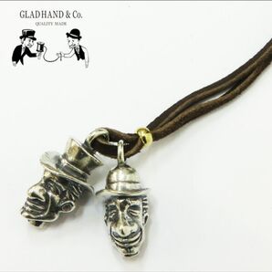 GLAD HAND グラッドハンド 10周年記念 ブラザーズチャーム シルバー925 銀 チョーカー 革紐