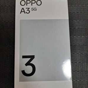 【新品未使用未開封・シュリンク付き】OPPO A3 5G SIMフリー ブラック Y!mobile版