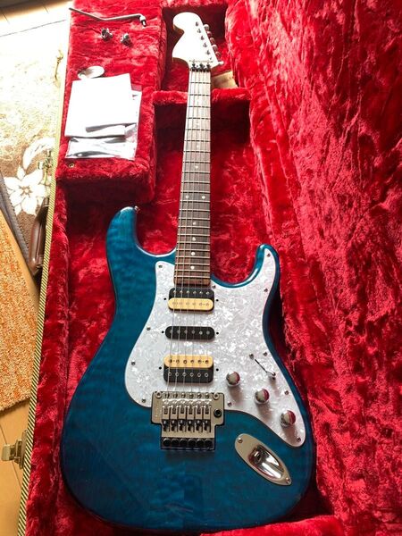 Psychedelic Guitars 春畑さん風 オーダーギターPSY Custom ST QM/Ash 22F PLEK済