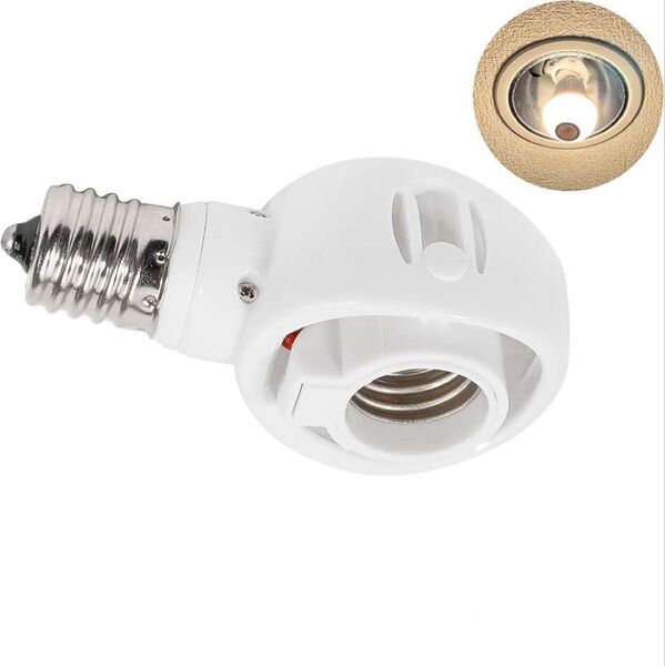 Pispoer-E17 LED電球専用-可変式ソケット-屋内用-ソケット変換
