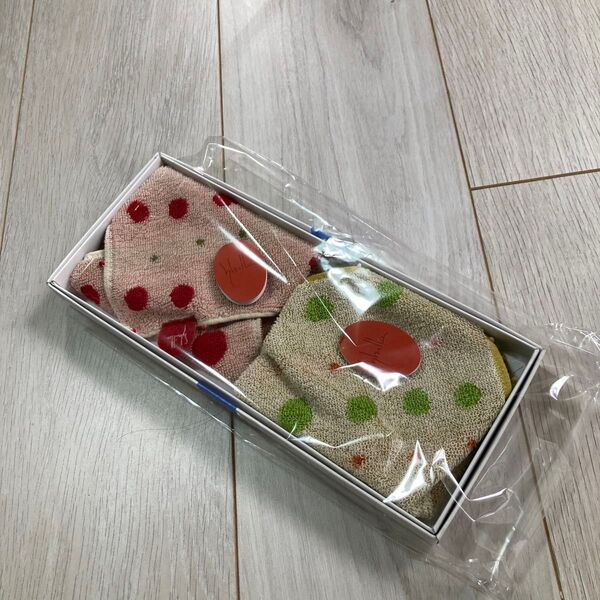 シビラ タオルハンカチ 水玉 2枚