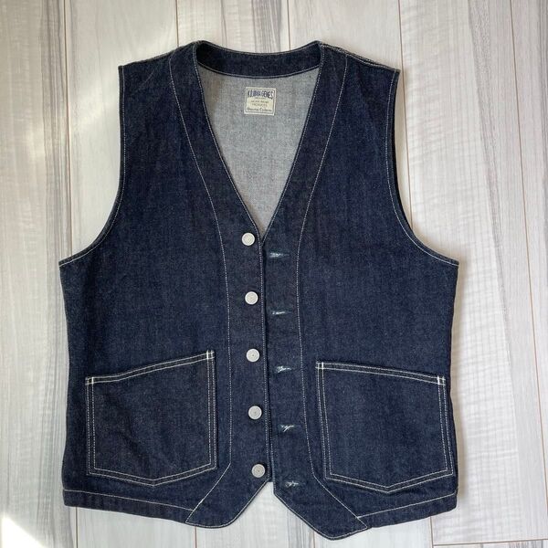 児島ジーンズ 13oz デニム ベスト トップス アメカジ 【 RNB568N 】 L